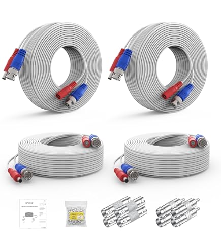 Amazon.co.jp: Swann BNC 同軸ケーブル 防犯カメラ CCTVシステム