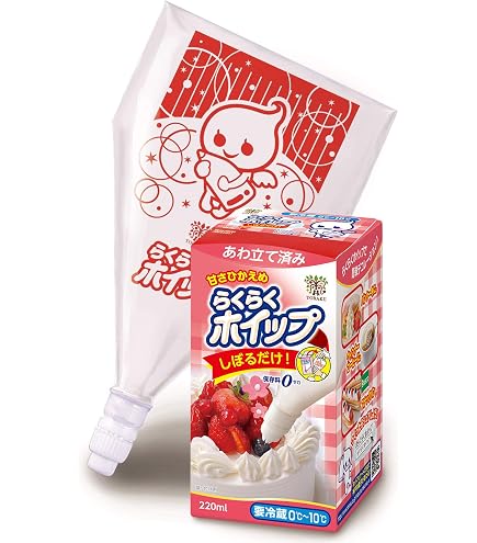 Amazon.co.jp: [冷蔵]トーラク らくらくホイップ 220ml×3個 : 食品