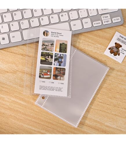 Amazon.co.jp: シール帳A7リフイル6穴PPシートシール台紙はがせる
