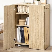 Amazon｜萩原 本棚 扉付き 推し活【 隠して 収納 】コミック