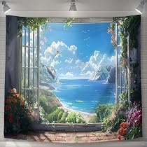 Amazon.co.jp: U-SITU タペストリー 壁掛け 壁飾り 可愛い 動物 風景