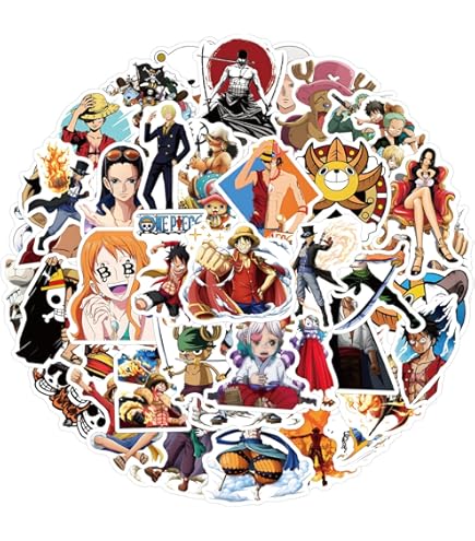 Amazon.co.jp: 50枚 ステッカーセット海賊 コミック 防水デカール
