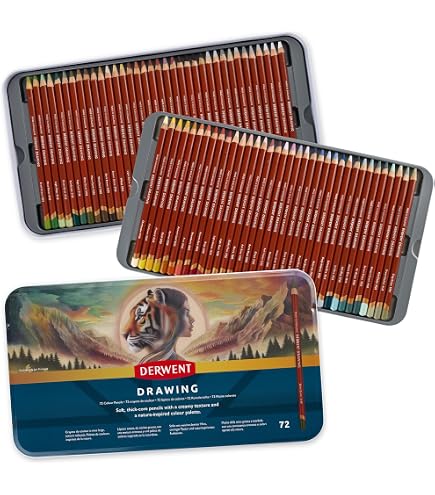 Amazon | Derwent 72 Pastel Pencil Metal Tin Set by Derwent