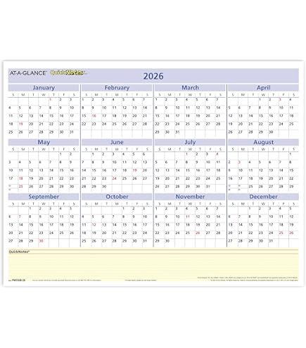 AT-A-GLANCE 2024 Erasable Calendar - Plan With Ease