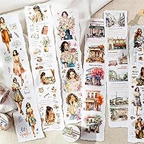 【大容量】コラージュ素材まとめ売りセット＊紙もの／洋書／マステ／シールなど Amazon | コラージュ 素材 デザインペーパー レトロ Arpaper