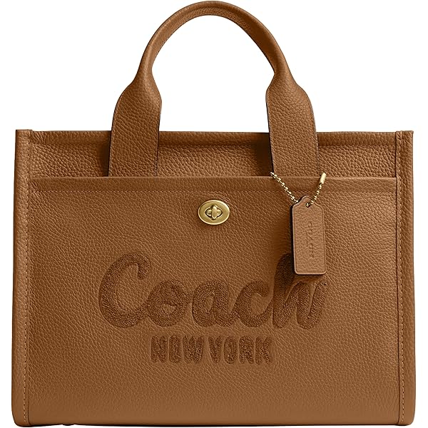 Amazon.co.jp: COACH バブルレザー カーゴトート 26、B4/チョーク