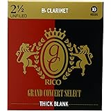 D'Addario WoodWinds ダダリオ リード Bbクラリネット用 GRAND CONCERT SELECT THICK BLANK UNFILED RCJ1025 [硬さ:2.5] 10枚入り 【国内正規品】