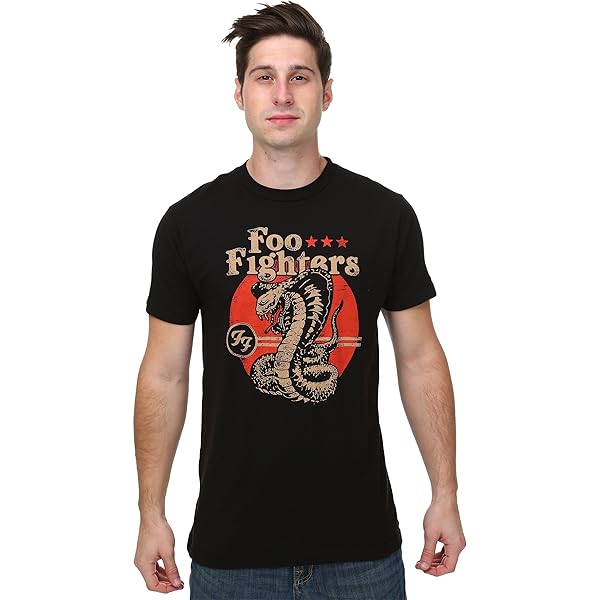Foo Fighters 'FF Logo' (Black) T-Shirt (Large) : Amazon.sg