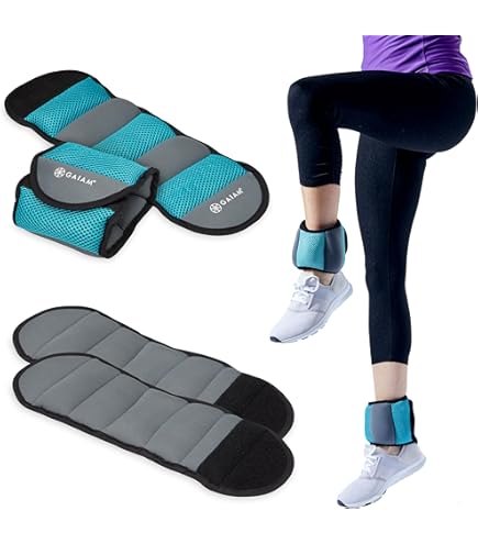 Adjustable Ankle Weights, 2 4 6 8 10 Lb Modularized Leg Weight Straps For Women Men Weighted Ankle