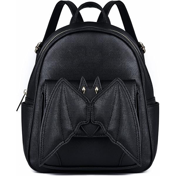Women Girl Punk Backpack Novelty Bat Wing Daypack Purse  display picture 1