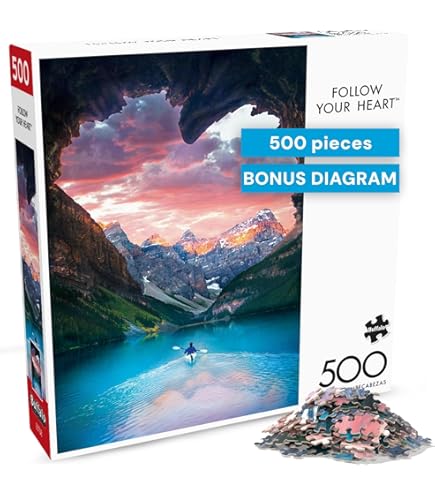 Amazon | 大人向け自然パズル 500ピース パズル 山 湖 風景