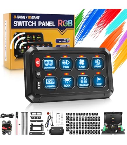 デコトラ 12連スイッチボックス 12/24V対応 トラック デコトラ 12連スイッチボックス 12V 24V ステンレス