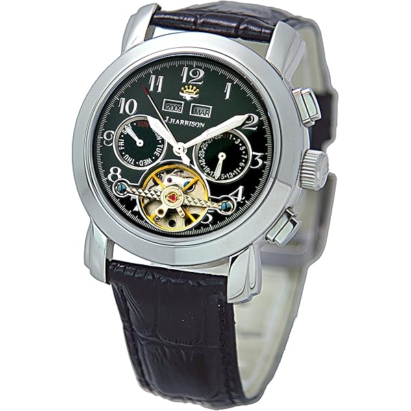 Amazon.co.jp: [ジョンハリソン] 腕時計 JH-008BW シルバー