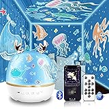 【28種類投影フィルムセット】【Bluetooth対応&リモコン・タイマ付き】 ZEROTONE スタープロジェクターライト 星空ライト ベッドサイドランプ Bluetoothスピーカ 音楽再生 プラネタリウム ナイトライト クリスマス/ハロウィン/