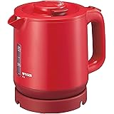 タイガー 魔法瓶 蒸気レス電気ケトル わく子 800ml レッド PCJ-A081-R Tiger