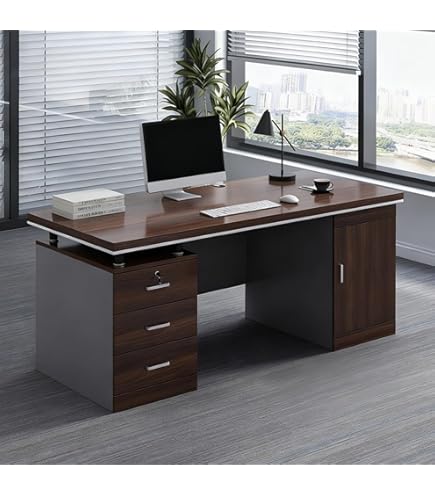 Amazon.co.jp: カリモク 書斎机・書斎デスク/両袖デスク 幅1650mm