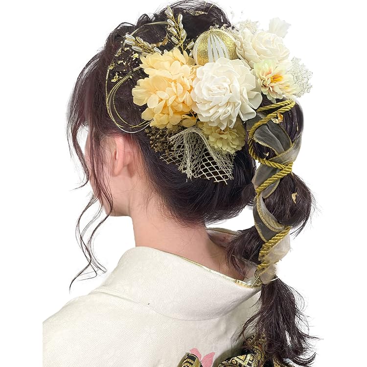 新しく着き 髪飾り ゴールド 金 成人式 卒業式 入学式 浴衣 和服 着物 結婚式 水引 新しく着き 髪飾り ゴールド 金 成人式 卒業式 入学式 浴衣 和服 着物 結婚式 水引