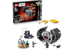 LEGO® Star Wars™ SMART Play™: Darth Vader’s TIE Fighter™ 75421 Interactive Building Toy -All-in-One Set - Reacts to How You Move and Play with a SMART Brick -Treat for Boys, Girls and Kids Aged 8+