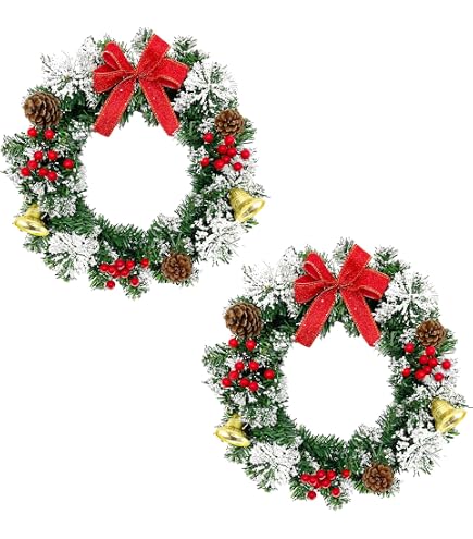 Amazon.co.jp: Lifedesign かわいい！ クリスマス リース 選べるカラー