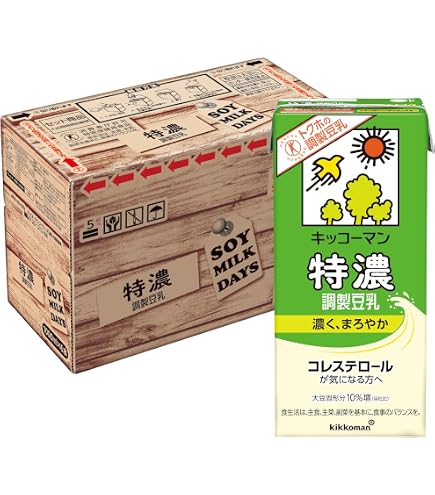 Amazon.co.jp: [トクホ] キッコーマン 特濃調製豆乳 1000ml「消費者庁