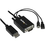 StarTech.com DisplayPort(ディスプレイポート) - VGA変換アダプタケーブル (オーディオ対応) 2m DP2VGAAMM2M