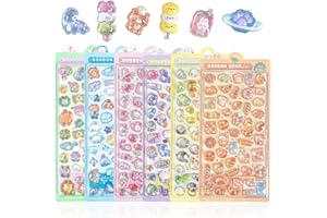 [Set of 6] 3D Stickers, 3D Stickers, Poop Pom Pom Pom Drop, Cute, Deco Stickers, For Girls, Boys, Diaries, Gifts, DIY