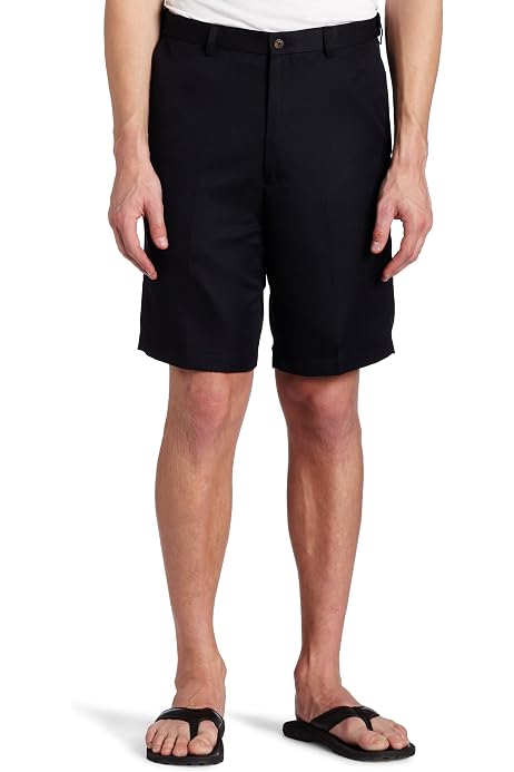 Haggar Mens HS11390 Stretch Chino Pleat 