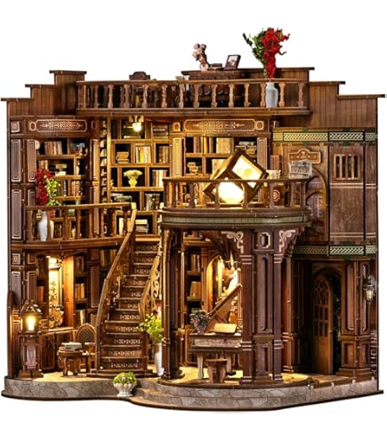 Amazon | Roroom DIY ブックヌークキット DIY ドールハウス 本棚