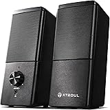 KTSOUL 【雑誌stereo掲載】PCスピーカー ステレオサウンド USBスピーカー USB電源 AUX接続 3.5ｍｍ端子 Wスピーカー W-BASS アクティブスピーカー デスクトップ/ノートパソコン