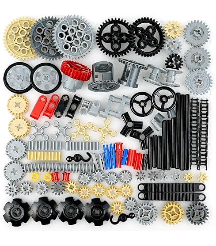 TEESE 184pcs Technic-Parts Compatible with Lego, Technic-Beam
