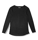 [ボディワイルド] ロングスリーブシャツ AIRZ カットオフ 保温 メンズ ブラック L