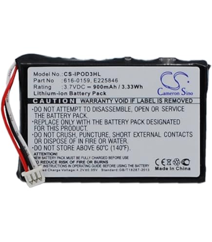 Amazon | CS 交換用バッテリー Apple iPod Mini 4GB iPod Mini 6GB