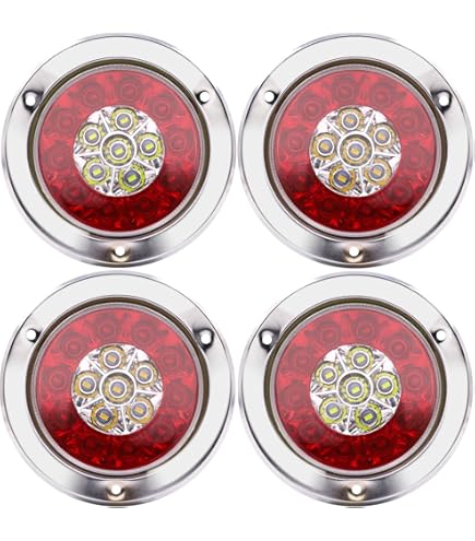 Amazon | 12V LED テールランプ 丸テール 丸型 DIY 自作 加工用 レトロ