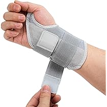Amazon | 手根管右手用手首ブレース、男性と女性用の夜間手首睡眠