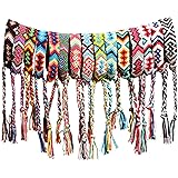 15 Pieces Nepal Style Friendship Bracelets Handmade Woven Bracelets Colorful Braided Wrap Bracelets for Women Girls Kids