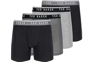 Ted Baker Men's 4 Pack Cotton Stretch Boxer Briefs