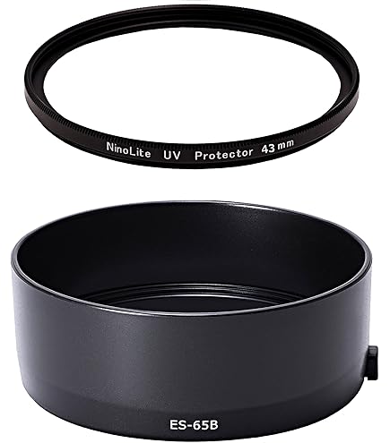 Amazon | JJC 2-in-1 キャノン ES-65B 互換 花形 レンズフード と UV