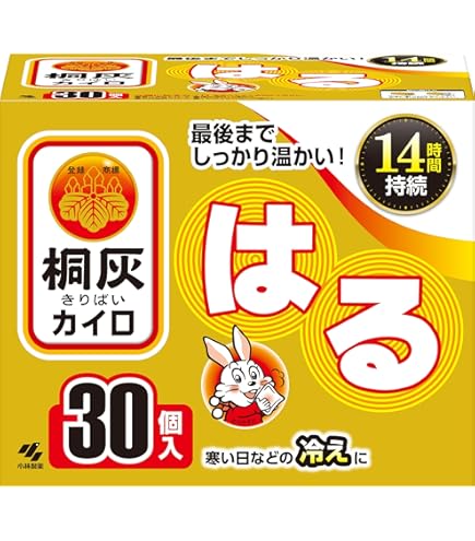 桐灰 小林製薬 カイロ 貼らない 30個 24時間暖か
