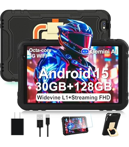 TABWEE T80 Android 15 Tablet with Keyboard - 18GB RAM + 128GB ROM