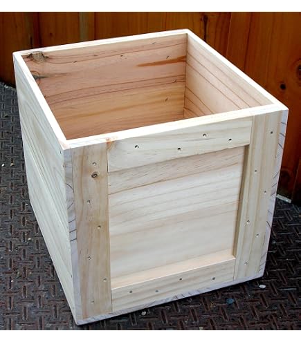 Amazon.co.jp: 40cmX36.2cmX37.4cm wooden box 木製 木箱 キット 組立
