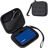 ProCase Carrying Case for Samsung T7 Shield External SSD with 2 Cable Ties, Hard EVA Shockproof Storage Travel Organizer for 