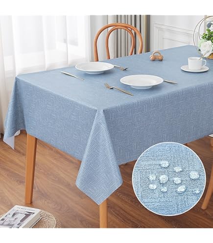 Amazon｜テーブルクロス 撥水 防水 耐熱 長方形のテーブルカバー