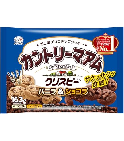 Amazon.co.jp: 不二家 カントリーマアム（バニラ＆ココア） 18枚