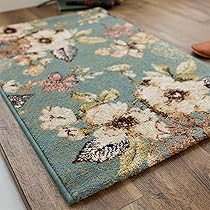 Amazon | サヤンサヤン 北欧風 フラワー 花柄 玄関マット 室内