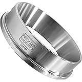 NEOUZA Stainless Steel 58mm Coffee Espresso Dosing Funnel Ring Catcher Fits for E61 Group Coffee Machines Barista Portafilter