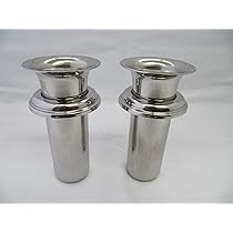 Amazon | 《国産》お墓用 花立 ステンレス ツバ付 筒径44mm ツバ