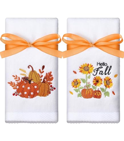 Avanti Linens Grateful Patch 2-Pack Hand Towels - Embroidered 'Thankful' Design, Multicolor - View #4