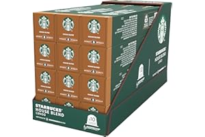 Starbucks by Nespresso House Blend Lungo Medium Roast 10 Coffee Pods (120 Count, Pack of 12)