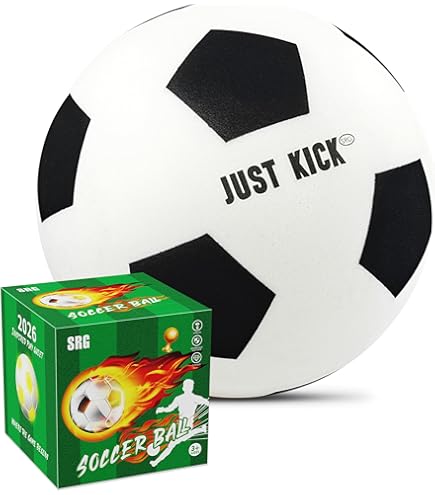 Amazon | どこでもボール、サイレントサッカーボール、サイズ8インチ