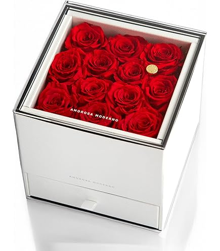 Amazon | プリザーブドフラワー 108本 バラ 花束 枯れないお花 赤バラ